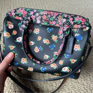 Floral Coach Crossbody Bag